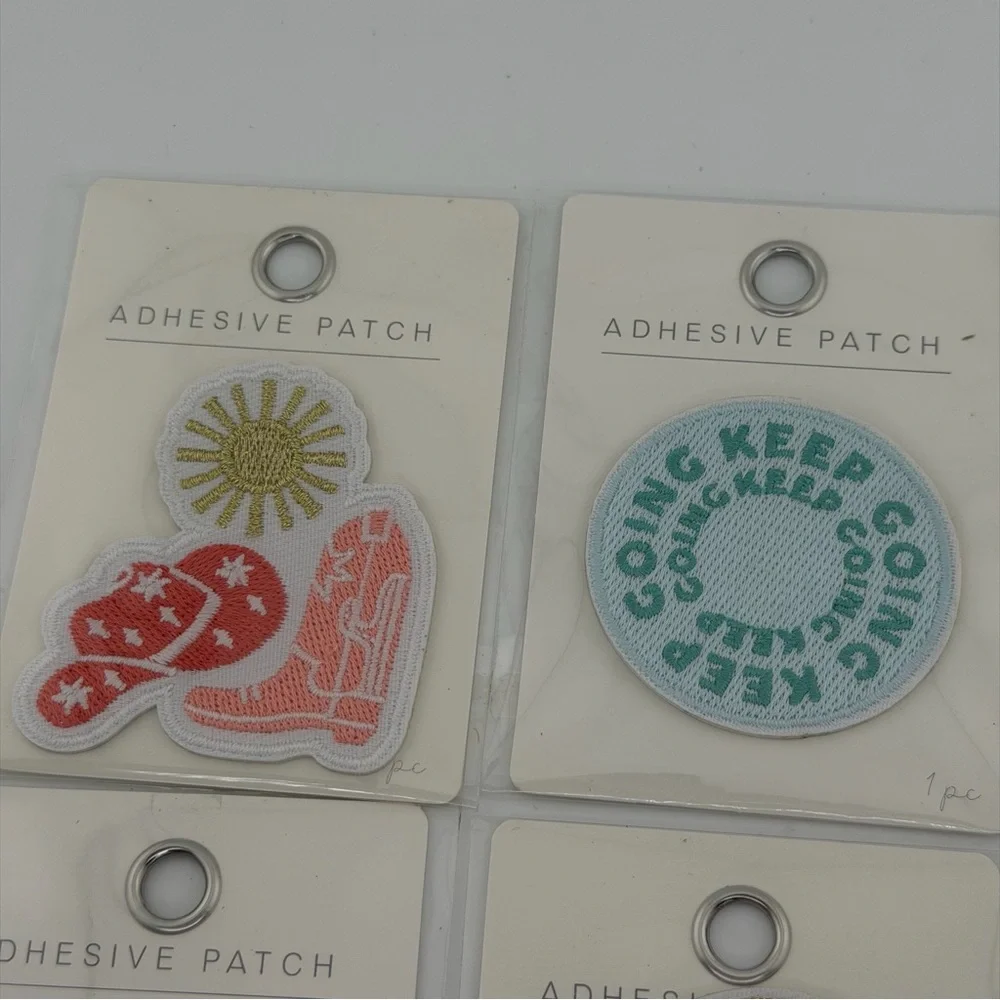 Pink Love Rainbow Western Adhesive Patches - Lot of 6